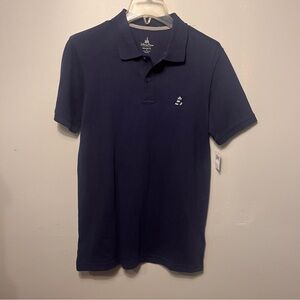 Men’s Disney Parks Polo Shirt Relaxed Fit Navy Cotton Short Sleeve size‎ S New